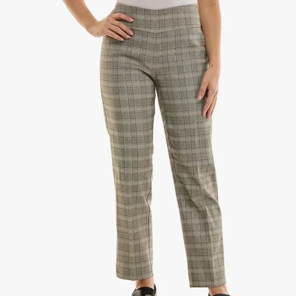 Zac & Rachel Women's Pull-On Ankle Length Pant with Tummy Control Waist Band, 12 - Picture 2 of 8